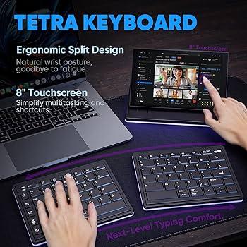 Tetra Ergonomic Split Keyboard with Touchscreen for $299