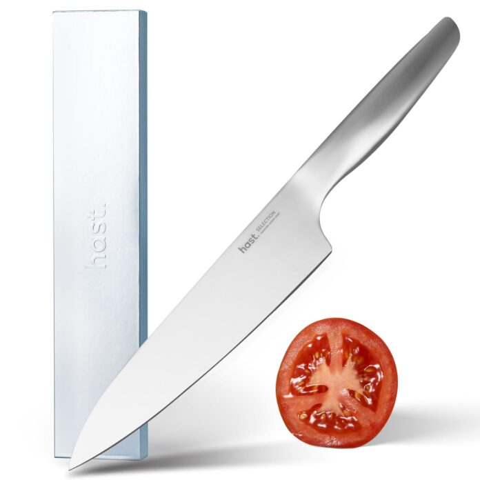 Hast Selection Series Japanese Carbon Steel 8″ Chef Knife for $44