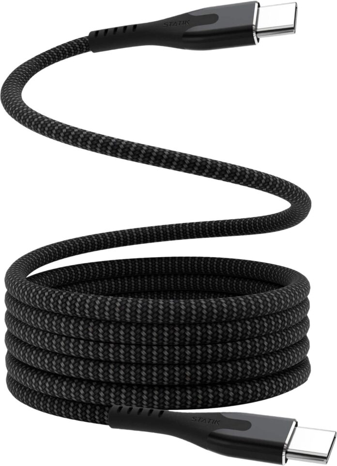 Statik® MagStack™ Pro 6ft USB-C Tangle-Free Magnetic 100W Fast Charge Cables for $39