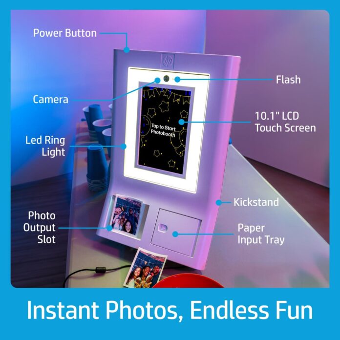 HP Sprocket Photobooth Instant Color Photo Printer + 20-Pack Paper Bundle for $599