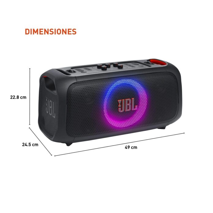 JBL PartyBox On-The-Go Essential – Portable Party Speaker with Built-in Lights & Wireless Mic (Refurbished) for $209