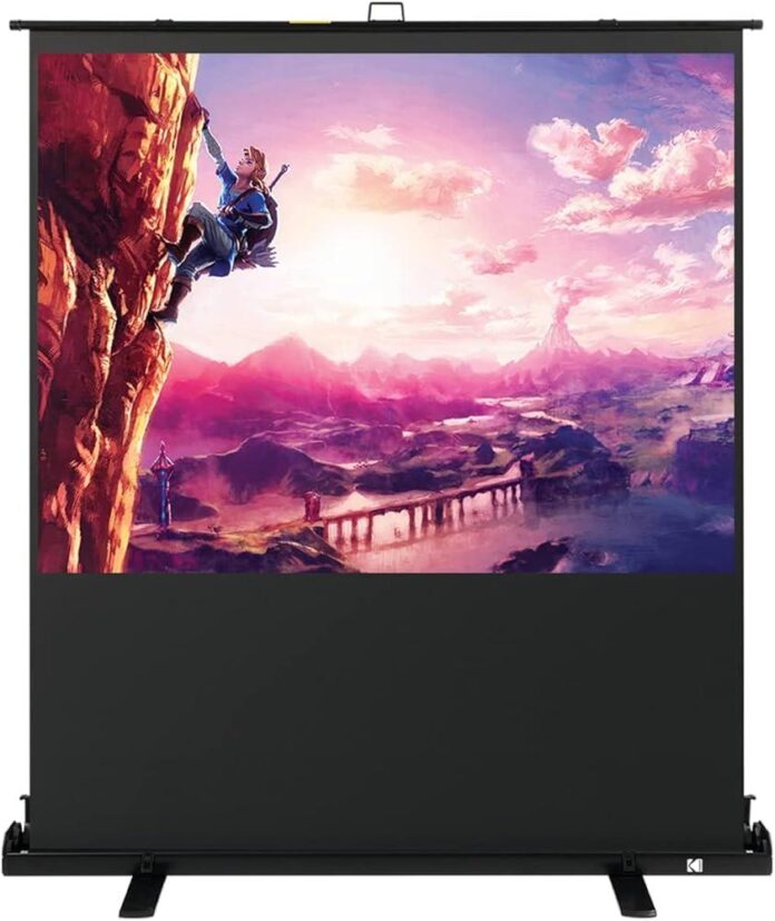 KODAK 80″ Projection Screen with Tripod Stand & Carrying Bag for $109