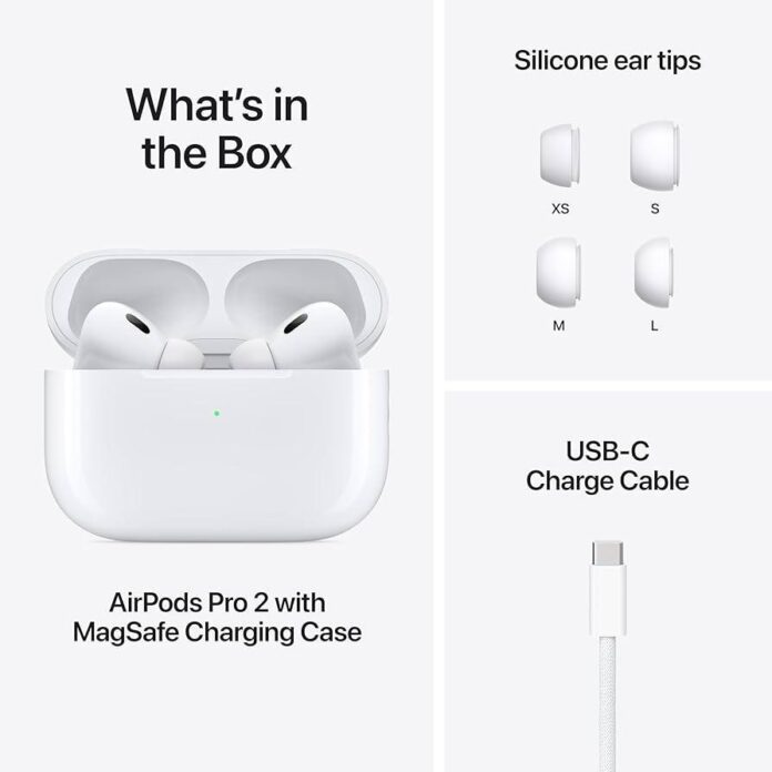 Apple AirPods Pro 2 with MagSafe USB-C Charging Case (Refurbished) for $159