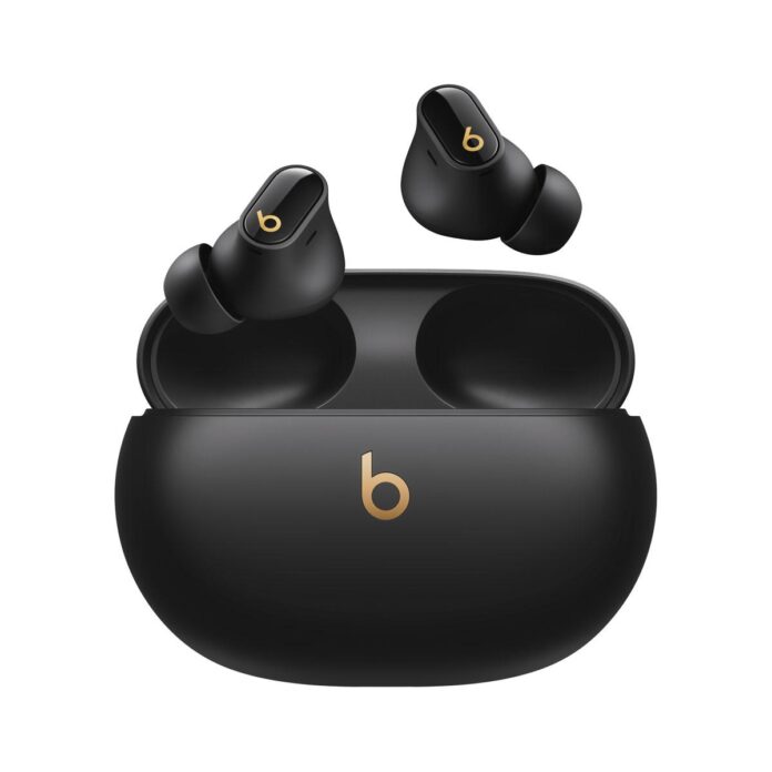 Beats Studio Buds+ Wireless Noise Cancelling Earbuds – Black/Gold (Open Box) for $69