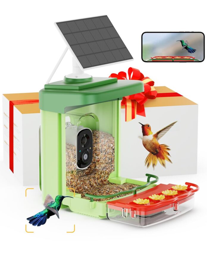 BirdHi Ultra Solar Powered Smart Bird Feeder with Camera for $104