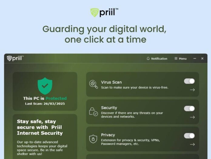 Priil Internet Security Basic Plan: Lifetime Subscription for $89