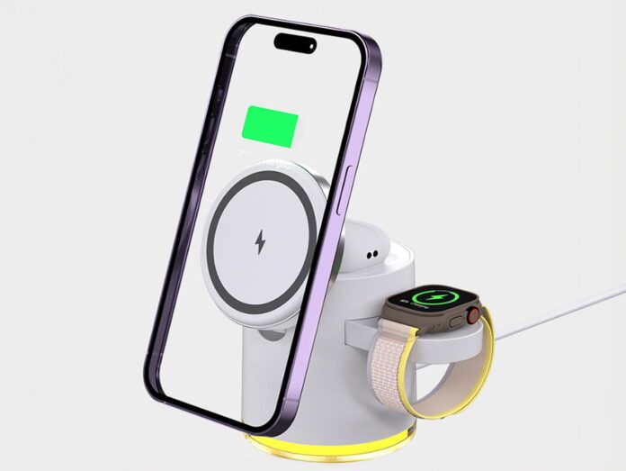 Clingomatic Qi2 3-in-1 Charging Station with Halo Light  for $44