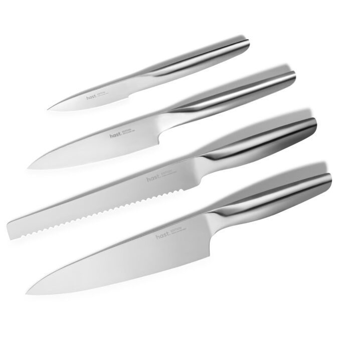 Hast Edition Series Matrix Powder Steel 4-Piece Gold Knife Set for $219