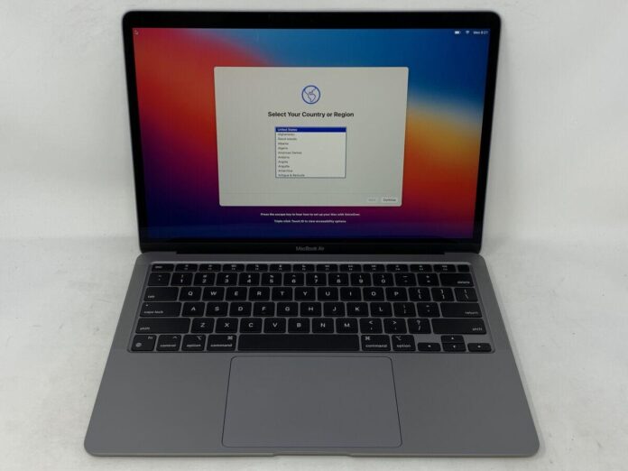 Apple MacBook Air 13.3″ (2020) M1 8GB RAM 256GB SSD Space Gray with Beats Solo Buds (Refurbished) for $539