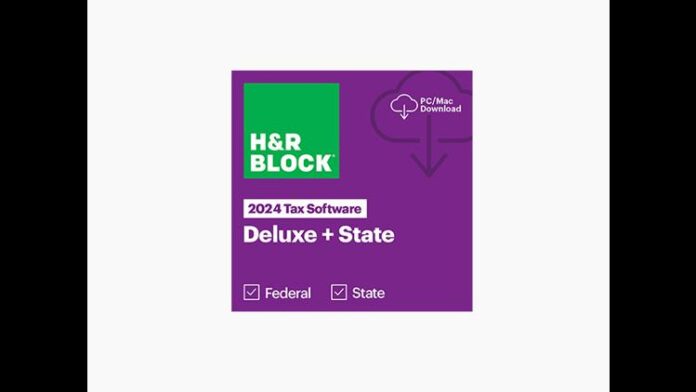 H&R Block Tax Software Deluxe + State 2024 for Windows/Mac [Online Code] for $39