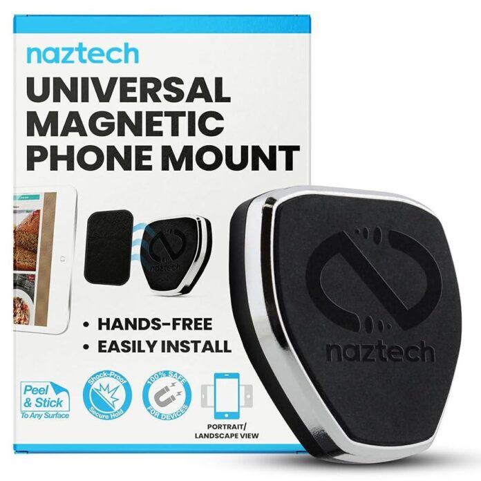 Naztech Magnetic Phone/Tablet Mount for Laptops for $17