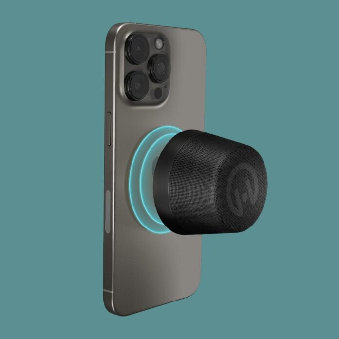 Pocket Popper Magnetic Mini Wireless Speaker & Kickstand for $21