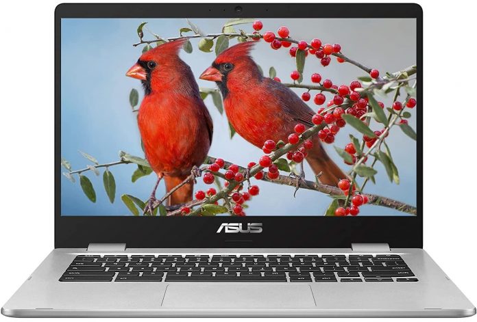ASUS 14″ Chromebook C424 (2021) Intel N4020 4GB RAM 128GB eMMC (Refurbished) for $159