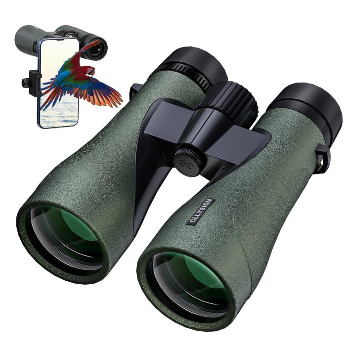 12X50 HD Binoculars with Phone Adapter (Refurbished) for $64