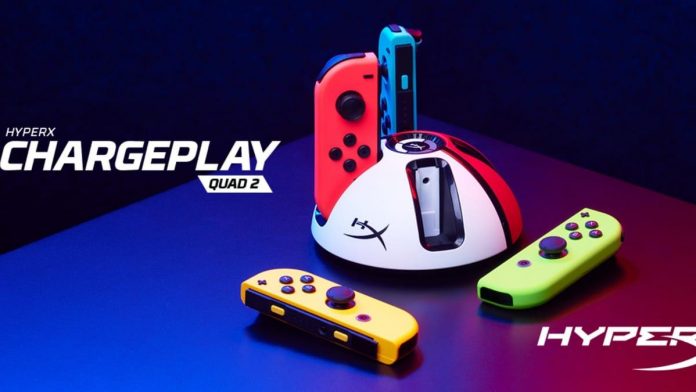 HyperX ChargePlay Quad 2: Nintendo Switch Joy-Con Controller Charging Station for $16