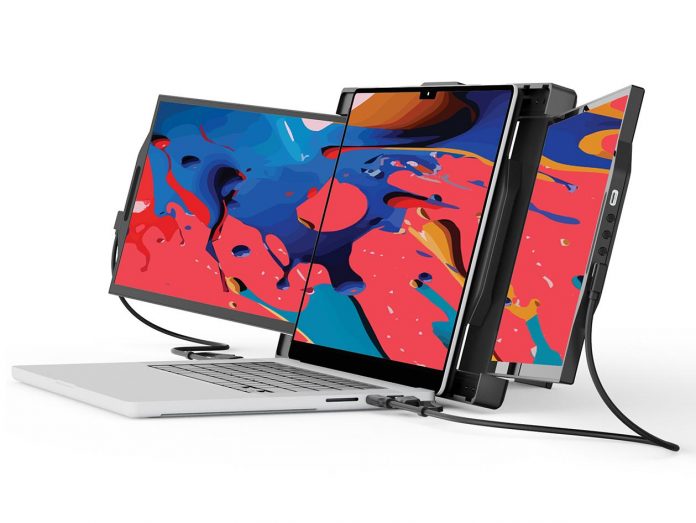 Trio Max 2.0 Tri-Screen Display for 15″ -17.3″ Laptops for $449