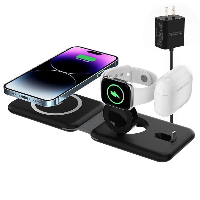 MagFold 3-in-1 Qi2 Magnetic Wireless Charging Pad for $39