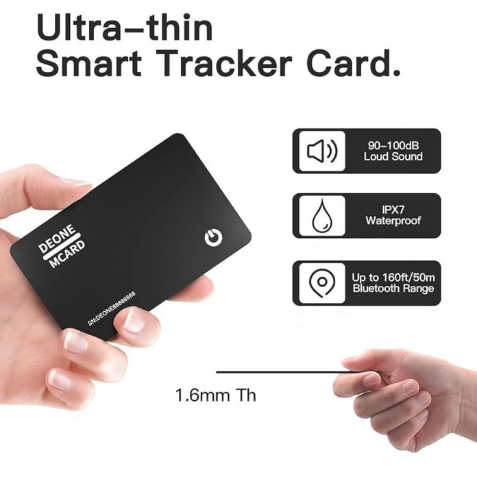 Slim GPS Tracker Card for Android & Apple Find My for $24