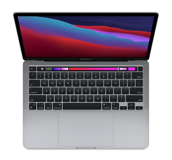 Apple MacBook Pro 13″ Touch Bar (2020) M1 8GB RAM 256GB SSD Space Gray (Refurbished) for $549
