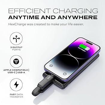Statik® HexCharge 4-in-1 60W Universal Fast Charging Cable (2-Pack) for $23