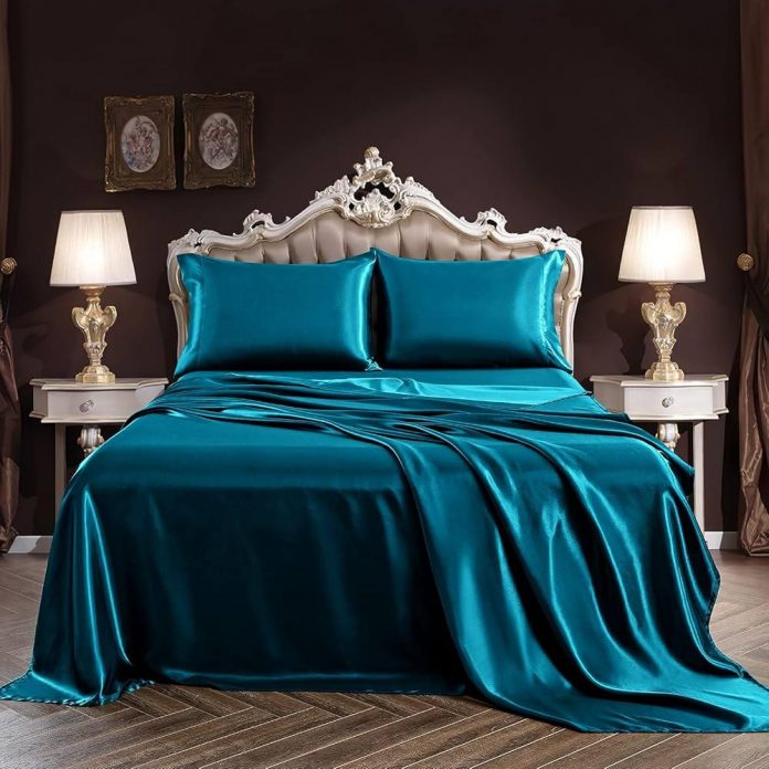 Silky-Soft Satin 4-Piece Sheet Set for $33