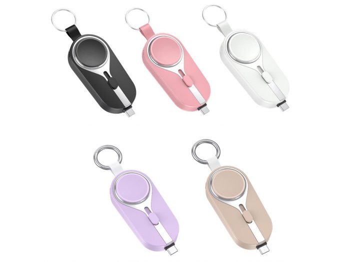 iCharge Nano 2000mAh Keychain USB-C Power Bank & Apple Watch Charger for $16