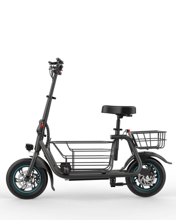 Gyroor C1S Electric Scooter with Removable Front & Back Basket for $379