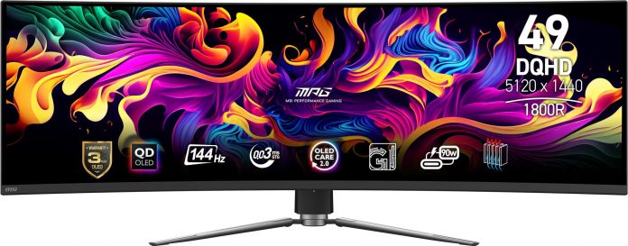 49″ OLED 1440p Curved Ultrawide Gaming Monitor for $1,499